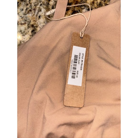 NWT-SKIMS Fits Everybody Crossover Bralette/Color Clay/ Size 4XL/BR-TRI-0235 - Picture 5 of 8
